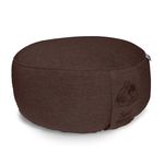 Soul Pillow Meditation Cushion, Yoga Seat Cushion, 15 cm High, Diameter 30 cm, with Spelt Filling, Washable Cover, Seat Cushion Base for Meditation and Yoga Cushion, Round, Oeko-Tex 100