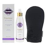 Fake Bake Flawless Self-Tanning Liquid | Streak-Free, Long-Lasting Sunless Natural Glow For All Skin Tones | Black Coconut Scent | Includes Professional Tanning Mitt For Easy Application | 6 oz