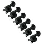 Grover Mini-Rotomatic Guitar Tuning Machines 14:1 Ratio - 6 inline Black Chrome