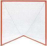 Champion Sports Collegiate Lacrosse Goal: 6x6 Feet Professional Mens & Womens Goal, Orange - Net Sold Separately