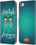 Official Emoji Friends Forever Halloween Parodies Leather Book Wallet Case Cover Compatible for Apple iPhone 6 / iPhone 6s