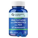 Carbamide Forte Multivitamin Tablet For Men | Multi vitamin For Men With Probiotics For Immunity & Energy | Multivitamin Tablets For Men For Bones and Joints Support | Multivitamin For Men With Ginseng Extract | Men Multivitamin Supplement | Multivitamin Men With Zinc, Multivitamins, Multiminerals - 60 Veg Multivitamin Men Tablets