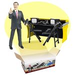 Deluxe Wrestling Figure Commentators Playset with Announcer Figure