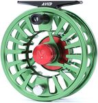 Maxcatch Fly Fishing Reel with CNC-machined Aluminum Body Avid Series Best Value - 1/3, 3/4, 5/6, 7/8, 9/10 Weights(Black, Green, Blue) (Green, 5/6 wt)