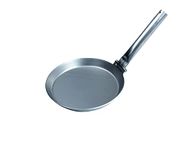 Stabilotherm JÄGARSTEKPANNA Original Carbon Steel Frying Pan with Foldable Steel Pipe Handle, for Outdoor Indoor Cooking, Camping