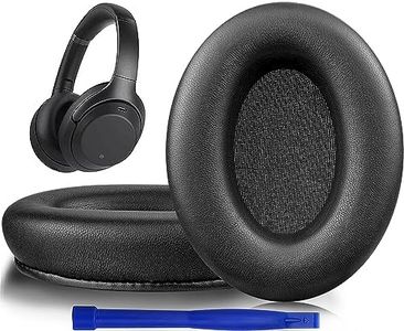SOULWIT Cuscini in agnello professionale in pelle sostitutivi per Sony WH-1000XM3 (WH1000XM3), padiglioni auricolari con schiuma ad alta densità per l’isolamento acustico, spessore aggiuntivo - Nero.