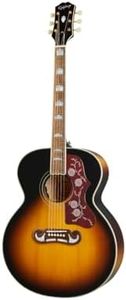 Epiphone Inspired by Gibson J-200 Jumbo Acoustic Electric, Aged Vintage Sunburst Gloss