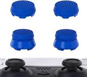 PlayVital Thumbs Pro Armor Thumbstick Extender for ps5 Wireless Controller Thumb Grips, Joystick Caps Grip for ps5 Controller - 2 High Raise and 2 Mid Raise Dome - Blue