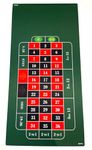 The Gaming Mat Company Roulette Table Mat for Casino Home Game Nights- Deluxe Vegas Roulette Table 35.5" x 71" x 0.12"- Big Mats Smooth Fabric Topper- Space for A Roulette Wheel- Double & Single Zero