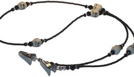 Black Double Skulls Handmade Eyegla