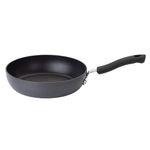 T-fal E91802 Ultimate Hard Anodized Scratch Resistant Titanium Nonstick Thermo-Spot Heat Indicator Anti-Warp Base Dishwasher Safe Oven Safe PFOA Free Saute/Fry Pan Cookware, 8-Inch, Gray