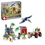 LEGO Jurassic World Baby Dinosaur Rescue Centre Toy for Kids, Mini Triceratops, Ankylosaurus and Velociraptor Dino Figure Toys, Gifts for Boys and Girls Aged 4 Plus 76963