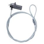 TRIXES Combination Coded Laptop Lock – Keyless- Cut -Resistant Cable - 1m length - Security Notebook Computer Cable Lock - Suitable for Business, Office and Home