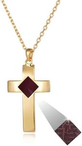 Nano Bible Gold Cross Necklace for Women, 18k Gold Plated Pendant with New Testament - Perfect for Birthday, Holiday, Anniversary, Valentine's Day - Elegant Present for Wife or Girlfriend, 18k Gold