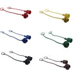 6 Sets 1/2″Agricultural ISO 5675 JD Sub Compact Tractor Hydraulic Coupler Male Dust Cap And Female Plug Cover Set(Red,Blue,Black,Yellow,Green,White)