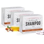 J·R·LIGGETT'S All-Natural Shampoo Bar, Virgin Coconut and Argan Oil -Free, Set of Three, 3.5 Ounce Bars