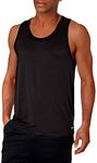 Amazon Essentials Men's Tech Stretch Performance Tank Top Shirt, Black, Large