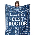 Linxher Doctor Gifts, Gifts for Doctors, Doctor Gifts for Women/Men, Best Doctor Ever Gifts, Doctor Appreciation Gifts, Retirement Gifts for Doctors, Funny Thank You Gift for Doctor Blanket 60” x 50”