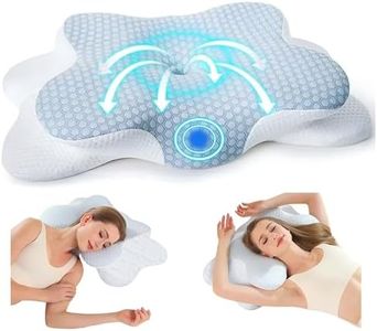 Bilmoon ICY Cooling Effect Orthopedic Cervical Pillow for Neck Pain Relief – Contour Memory Foam Pillow with Cooling Feature, Ergonomic Design for Side, Back, and Stomach Sleepers