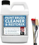 IMPRESA 32oz Paint Brush Cleaner & Restoring Liquid -Water-Based Oil Paint Brush Cleaner Solvent - Brush Cleaner Acrylic Paint Remover - Acrylic Paint Brush Cleaner - Paint Brush Soap Bottles USA Made