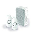 Honeywell DC313NFB 3 Series Portable Doorbell with Two Pushes - White