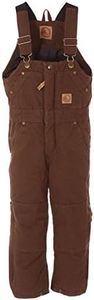 Berne Toddler Softstone Insulated Bib Overall, 3T Regular, Bark