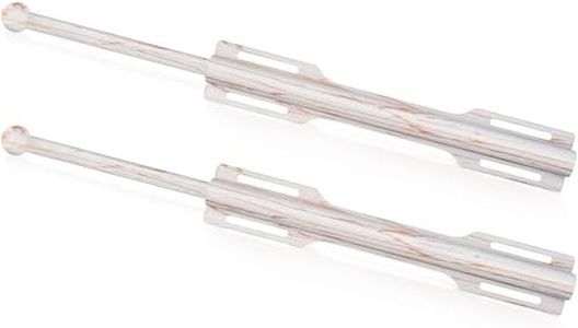 FIRJOY 12" Valet Rod for Closet Pull Out (2 Pack, Marble Grain)