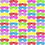 weilaga 72 Pairs of Shutter Shades Glasses Neon Slotted Sunglasses Retro Style Eyewear Party Prop Favors for Kids and Adults