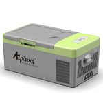 Alpicool Y16 16L Car Fridge 12v Car Mini Fridge Car Refrigerator Portable Quiet Camping Fridge Freezer Vehicle Truck RV Boat Electric Cool Box for Driving Travel Outdoor Picnic