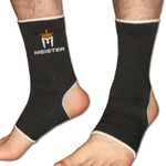 Meister Muay Thai MMA Ankle Support Wraps (Pair) - YOUTH Black