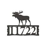 Personalized Moose Address Sign Hou