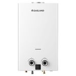 GASLAND Natural Gas Instant Gas Water Heater Indoor BG300NG, Low Nox, 11L/Min Methane Hot Tankless Gas Boiler with LED Display for Home Use, White,20mbar