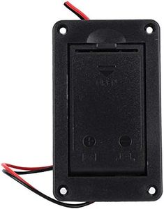 RiToEasysports Pickup Battery Box, 9V Battery Holder Case Box Cover for Electric Guitar Bass Active Horizontal Pickup Connector Performance Accessory