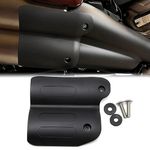 Dreamseek Exhaust Heat Protection Compatible with Harley Davidson Sportster S 1250 2021 2022 2023 Motorcycle Exhaust Pipe, Heat Shield Pillion Leg Protection Link Protector Curved Cover