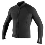 O'Neill Wetsuits O'Neill Men's Reactor-2 1.5mm Front Zip Long Sleeve Jacket, Black, X-Large