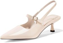 Coutgo Slingback Kitten Heels for Womens 2024 Pumps Party Dress Shoes Apricot