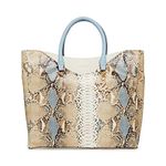 Anne Klein Women's Printed Tote, Skye Isle Snake/Anne White/Skye Isle, One Size