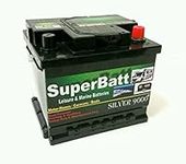 Deep Cycle Leisure Battery 12V 50AH SuperBatt LM50 Battery Caravan Campervan Marine Boat