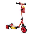 Huffy Disney Pixar Cars Preschool Scooter W/Lights, Bell & A Water Bottle