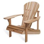 All Things Cedar AT20 Adirondack Chair | Wide Adirondack Arms, Ergonomic Seat and Back Support | Premium Quality Comfort Outdoor Chair | Weather-Resistant Pool Deck Furniture (36x36x37)