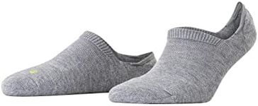 FALKE Women's Cool Kick No Show Socks, Breathable, Cooling Effect, Polyester, Low Cut Everyday Sock, Non Slip Heel, Grey (Light Grey 3400), 8-9.5, 1 Pair