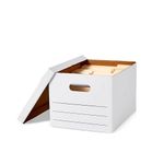 Amazon Basics Basic Duty Storage/Filing Boxes with Lift-Off Lid - Legal/Letter Size, 20-Pack