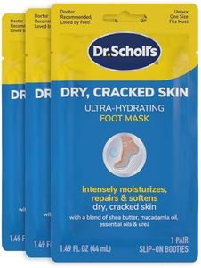 Dr. Scholl's Dry, Cracked Skin, Ultra Hydrating Foot Mask, 3 Pairs Moisturizing Socks: Intensely Moisturizes Repairs and Softens Rough Dry Skin with Urea & Essential Oils for Dry Cracked Feet