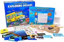 The Magic School Bus Rides Again: Exploring Oceans by Horizon Group USA, Homeschool STEM Kits for Kids, Includes Hands-On Educational Manual, Collector Cards, Sea Shells, Game Cards, Sea Salts & More