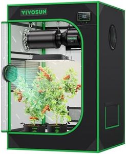 VIVOSUN 24"x24"x36" Mylar Hydroponic Grow Tent with Observation Window and Floor Tray for Indoor Plant Growing 2'x2'