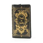 Black and Gold Book of Spells Checkbook Style Wallet Gothic Fashion