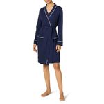 Amazon Essentials Women's Lightweight Waffle Mid-Length Dressing Gown (Available in Plus Size), Navy, M