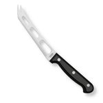 TRAMONTINA Ultracorte Stainless Steel Cheese Knife/Chaku,15cm/5.9" | Black | Straight/Plain Edge | Antimicrobial |Polypropylene Handle |Dishwasher Safe | 5 Year Warranty* | Made in Brazil