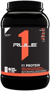 Rule1 R1 100% Whey Protein Isolate and Hydrolysate Protein Powder 1.98 lb, Vanilla Creme (30 Servings)