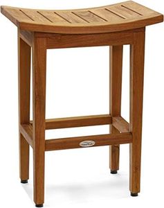 AquaTeak The Original 24" Tall Maluku Teak Counter Stool
